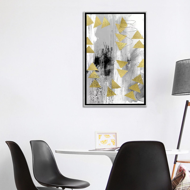 «Gray Matter» par Nikki Chu - impression, Encadrement argenté, H 40 po x l 26 po x P 1,5 po