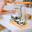 Tiroir Organisateur Boîte de rangement Salle de bain Salon Cuisine Bambou (15 po 6 po 2,5 po)