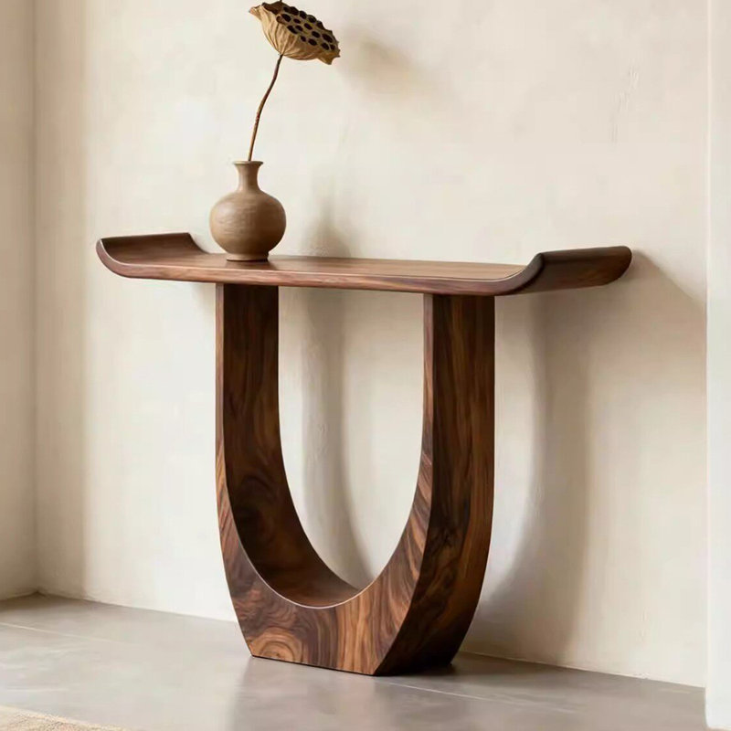 Console de style chinois simple, H 35,4 po x l 47,2 po x P 11,8 po
