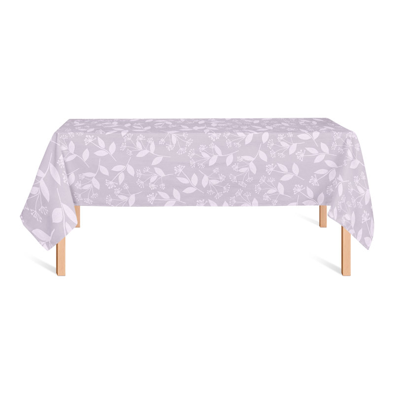 Nappe rectangulaire en polyester floral