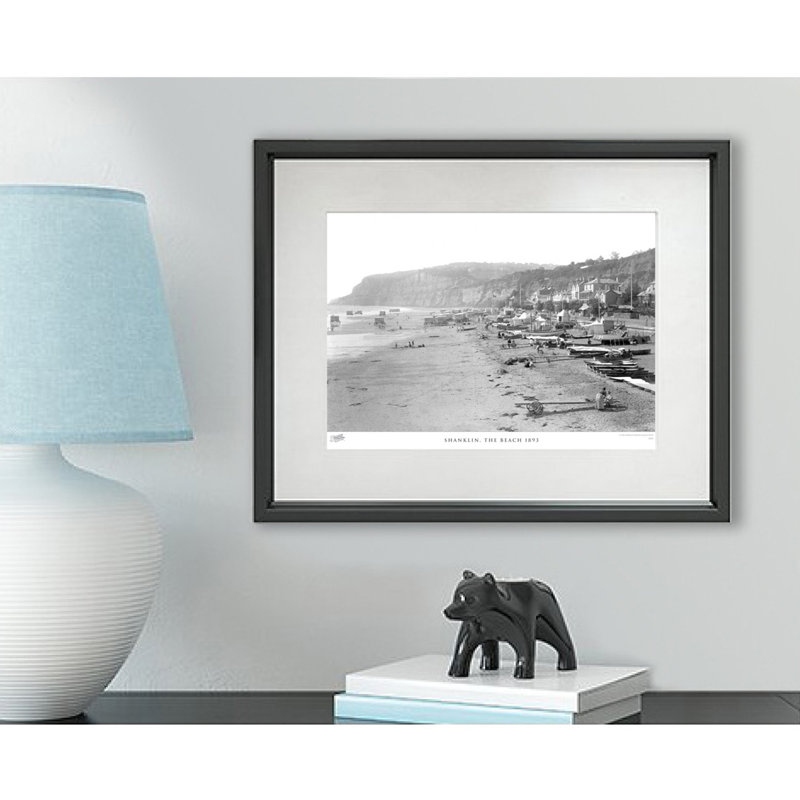 Shanklin, The Beach 1893 - Single Picture Frame Print, 28cm H x 36cm W x 2.3cm D
