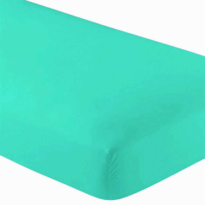 Aqua Bliss Cotton Twin XL Fitted Sheet - Soft & Comfy Extra Long Bedding - 100% Cotton Twin XL Sheet - Aqua Blue Twin XL Fitted Sheet