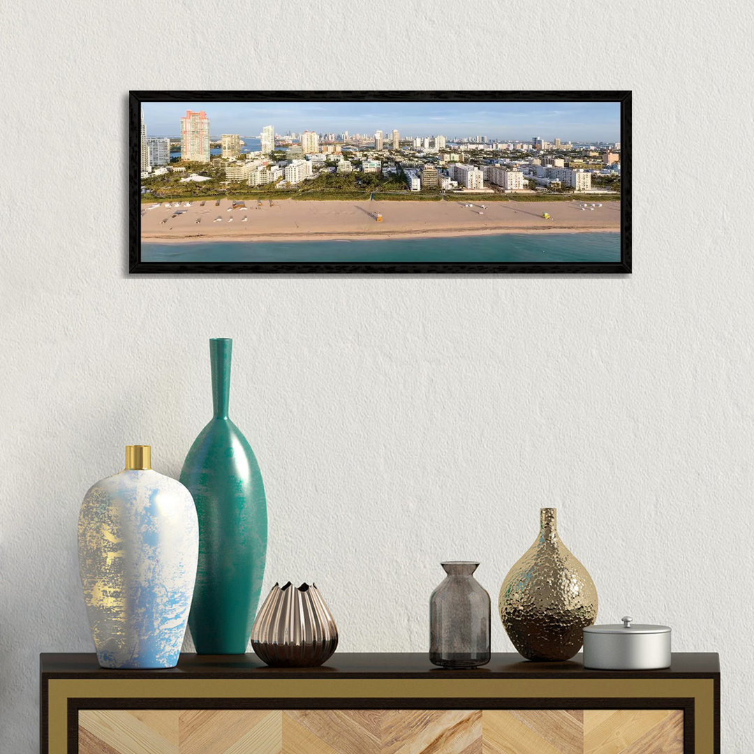 Miami Beach Panorama von Matteo Colombo - Panoramaleinwand auf Leinwand Giclée auf Leinwand