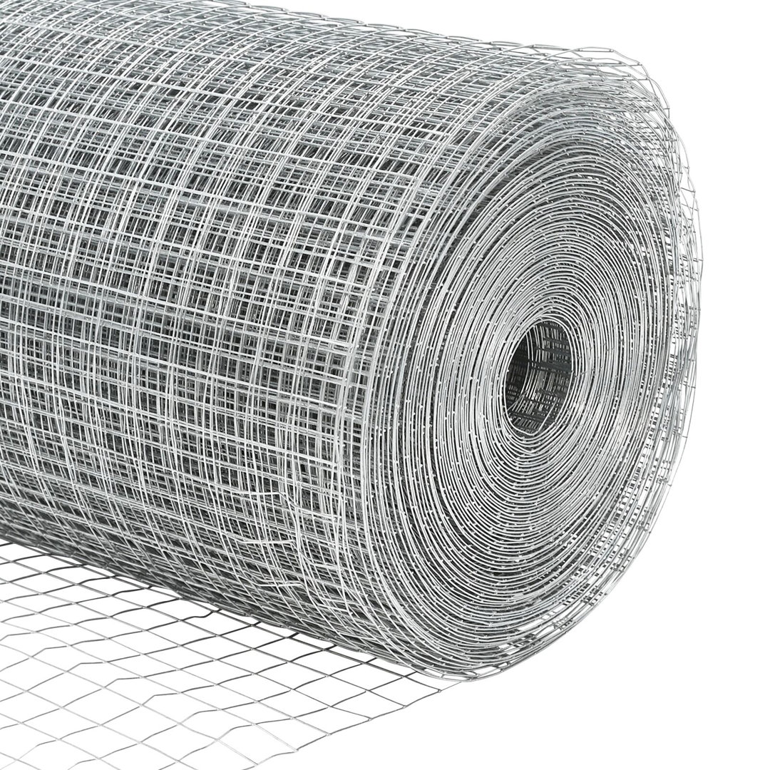 Vidaxl Welded Wire Fence With Spikes 25 X 0.6 M Silver Mesh - Image 2