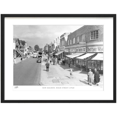 New Malden, High Street C1960 by Francis Frith - Single Picture Frame Print