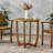 Outdoor Round Acacia Wood Accent Table-3883126