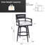 Tabourets de bar pivotants d'extérieur haut de gamme en aluminium avec coussin Sunbrella®-123417633-130915332