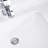 White Ceramic Bathroom Vessel Sink - Overflow, Soundproof, Heat , Stain & Scratch Rust No Faucet Holes Observed High Rectangular White, Sound Absorbing, Rust-, Emerged