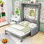 Grand lit escamotable polyvalent avec canapé Renie-111417108
