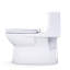 TOTO Redington One-Piece Elongated 1.28 GPF WASHLET+ and Auto Flush Ready Universal Height Toilet with CEFIONTECT and SS124 SoftClose Seat, Bone - MS672124CEFG#03-1306761240-1306761239