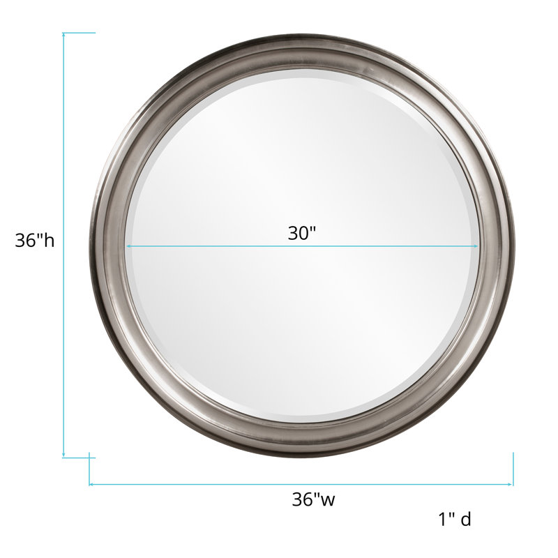 Miroir biseauté moderne et contemporain Talvi, Nickel