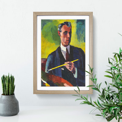 Self-Portrait by Henry Lyman Sayen - Picture Frame Painting