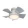 Vox 5 - Blade Indoor/Outdoor Smart Flush Mount Ceiling Fan with Remote Control and LED Light Kit, Works With Alexa and iOS or Android App