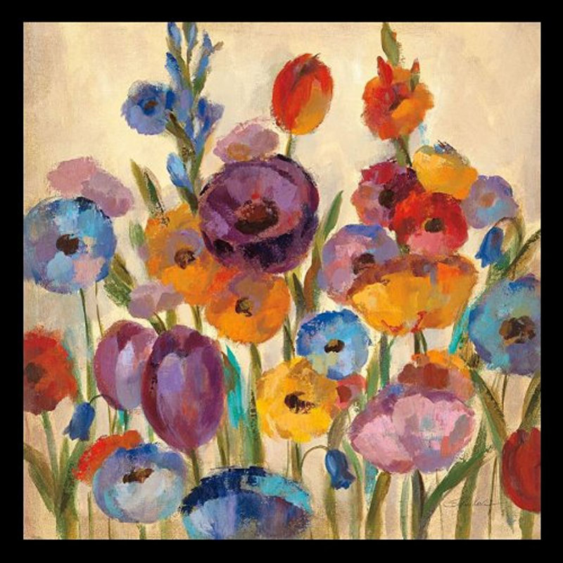 "Garden teintes I" par Silvia Vassileva, reproduction d’art sur papier encadrée