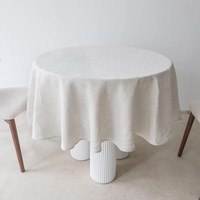 Textured Tablecloth 100% Linen Table Cloth