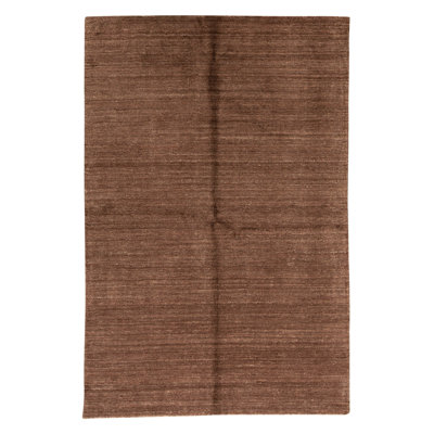 Hand Knotted Area Rug in Brown