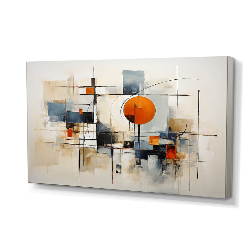 Élégance colorée Mid-Century abstraite I - salon d'art mural Mid-Century
