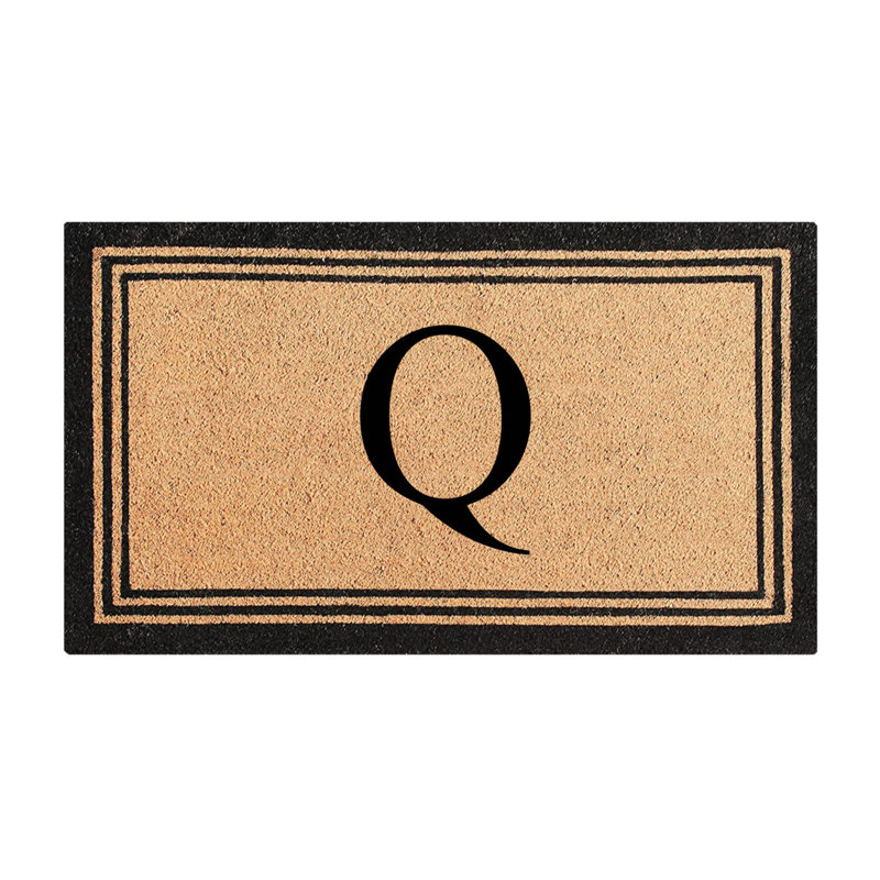 DeHond Pure Natural Coir Non-Slip Outdoor Door Mat, 24" X 39", Q