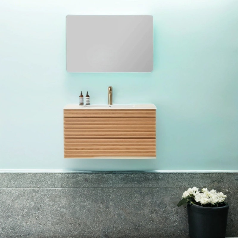  Meuble-lavabo flottant mural 36 po Nordic Minimalist
