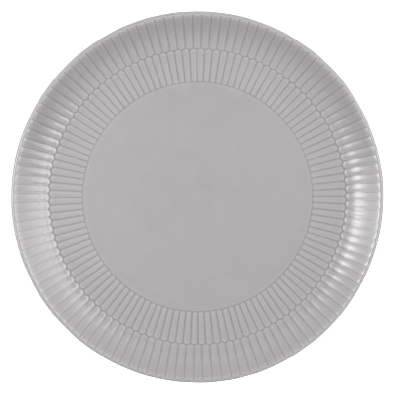Amina 27.8cm Porcelain Dinner Plate, Grey