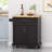 Modern Functional Kitchen Cart with Manufactured Wood Top,Storage Cart with Drawer-2004029712
