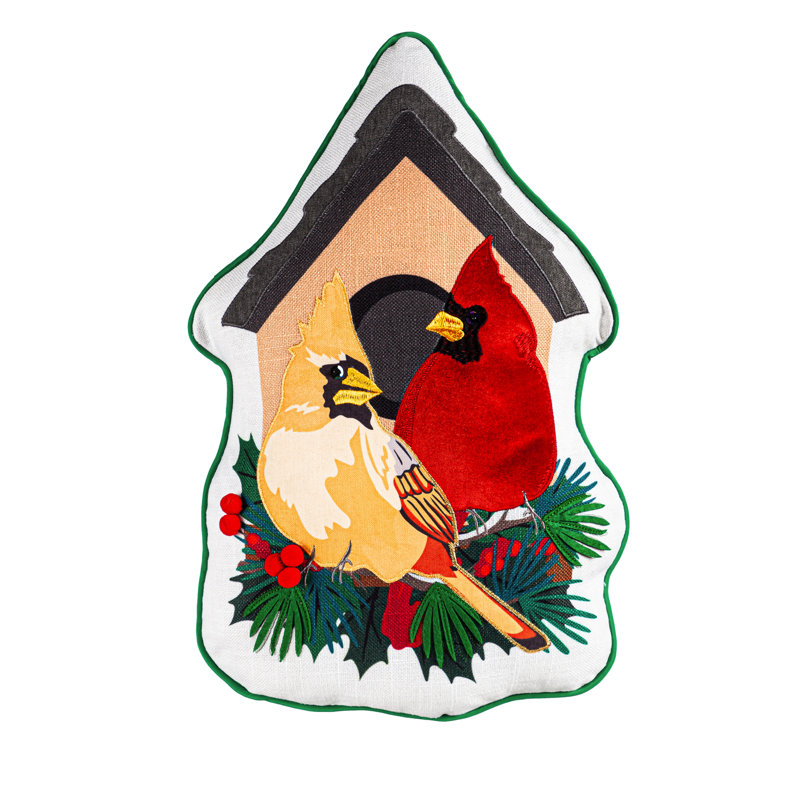Housse et insert pour coussin Cardinal Birdhouse