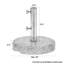 Base de parasol en pierre de granit robuste Nele 42 lb