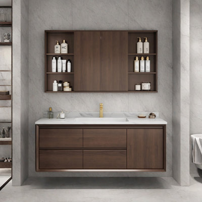 Chinese-style retro bathroom cabinet