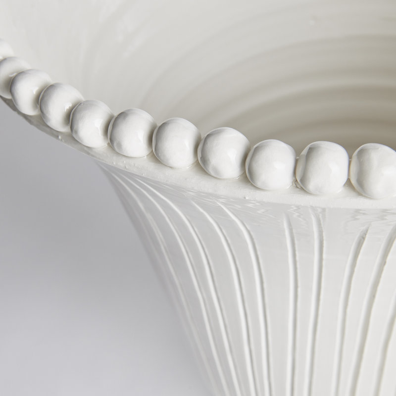 Handmade Ceramic Table Vase, 17.5" H x 14.75" W x 14.75" D