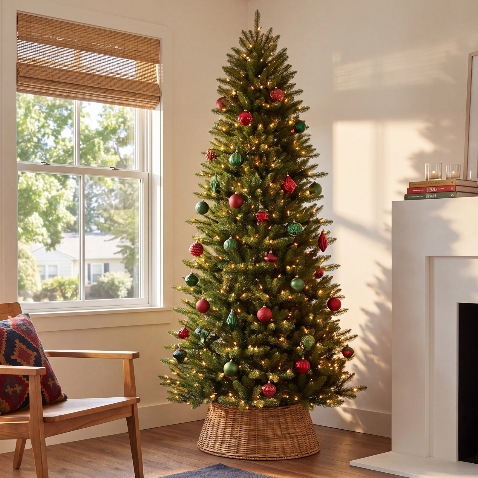 Guindin 10' Lighted Artificial Christmas Tree