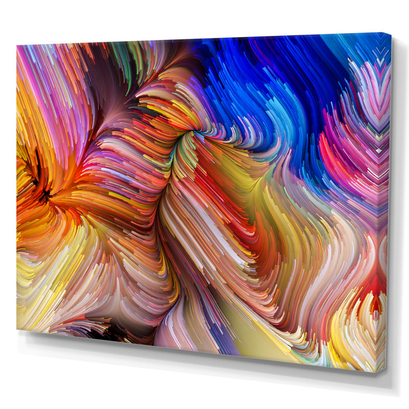 Élégance de liquide Art, art graphique sur toile, H 8 po x l 12 po x P 1,5 po, Toile tendue