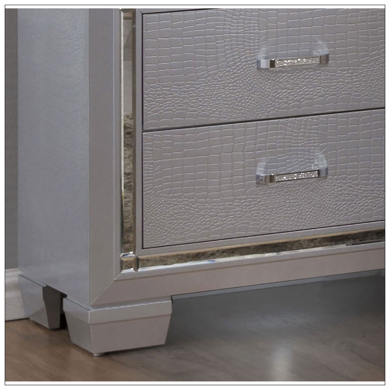 Mobilier de chambre à coucher 1pc, Argent argent
