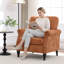 Fauteuil rembourré avec accents cloutés-209729337