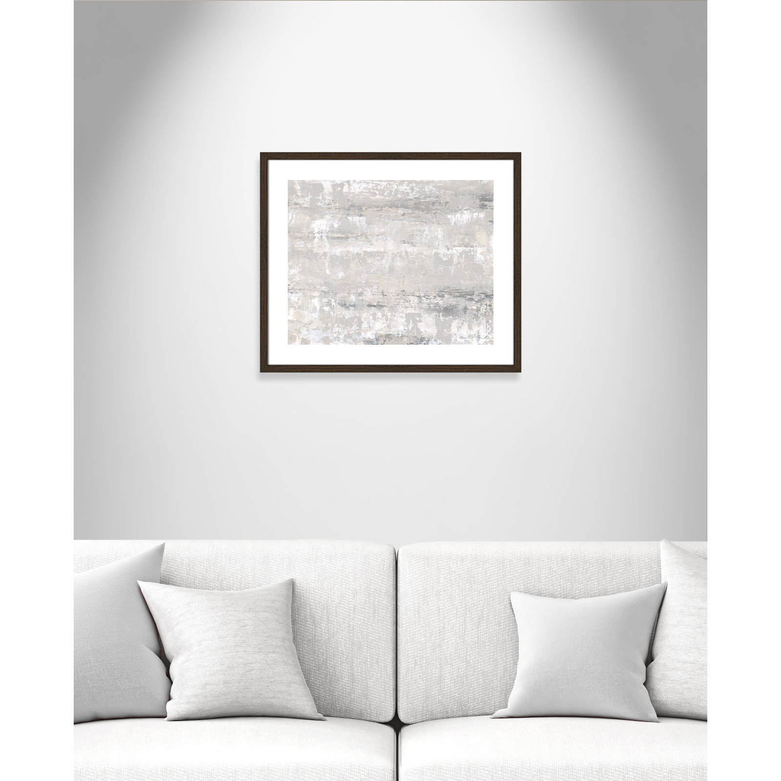Desert Winds by Filippo Ioco - Print, 21.5" H x 25.5" W x 0.75" D, Walnut Wood Framed Paper