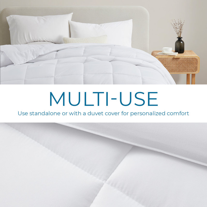 White Queen Microfiber All-Season Duvet Insert