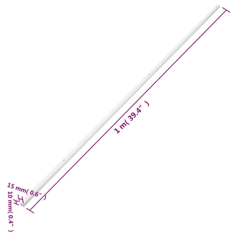 VidaXL Cable Cover, 0.4" H x 39.4" W x 0.6" D