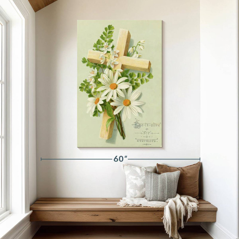 Adella Easter Card Cross, 48" H x 32" W
