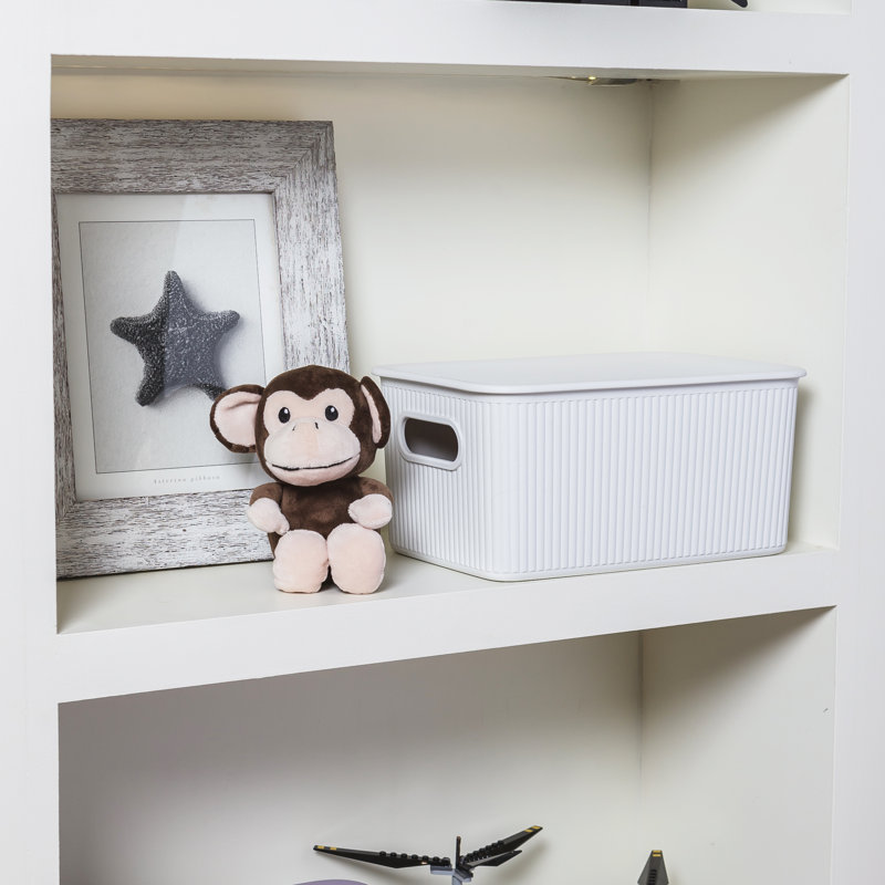 Cube en plastique, Blanc, H 6,25 po x l 15 po x P 12 po
