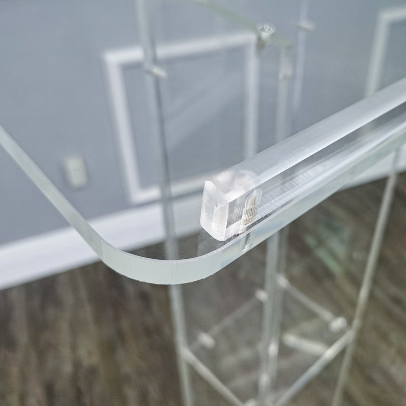 Clear Acrylic 42.5" Tall Church Pulpit Lectern with Shelf