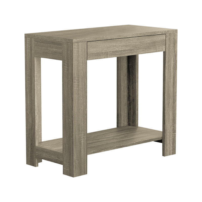 Table de bout avec rangement Farrah, Taupe