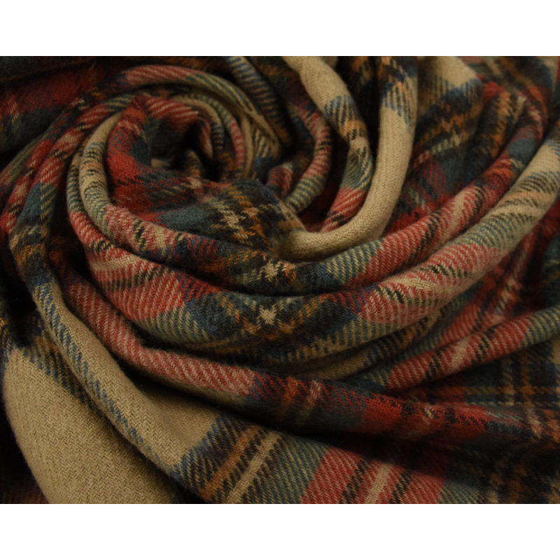 Jeté en laine highland, Robe antique Stewart