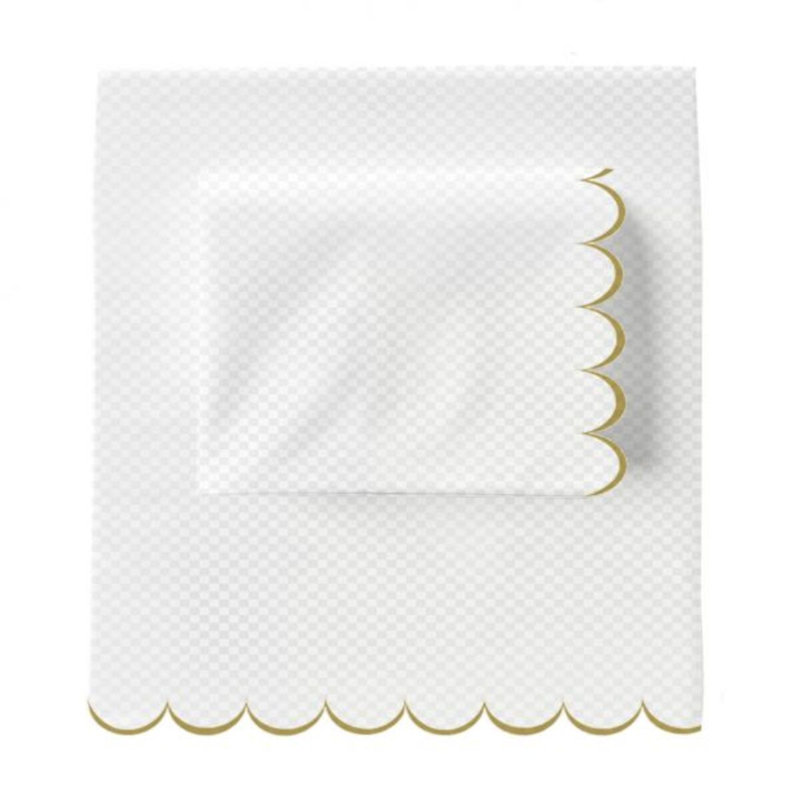 Allena 400TC Cotton Scallop Embroidery Sateen Microcheck Cotton 4 Piece Sheet Set Fitted Sheet Fits Upto 16" Deep Pocket