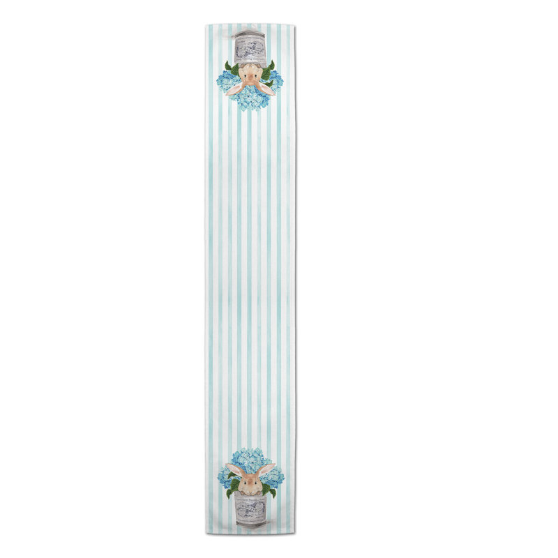 Lapierre Striped Easter Table Runner, 16" x 72"
