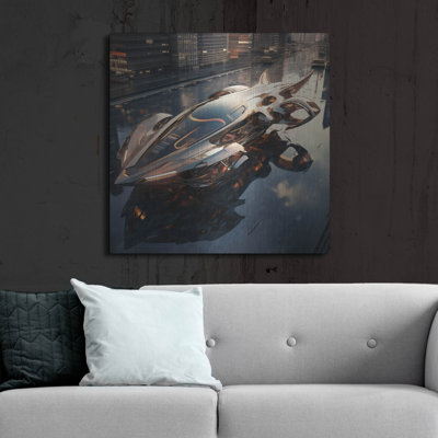 Art mural en métal luxueux «Sky Piercer» par r3darch0n