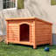 Maisonnette pour animaux de compagnie Trixie Natura Classic, toit plat à charnières, pieds réglables, abri pour animaux-27278507