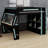 Smart RGB LED Loft Bed with Desk, USB Ports, 6 Cubbies, 6 Drawers-1327944111