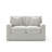 60" W Square Arm Upholstered Loveseat with Reversible Cushions -128836441