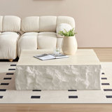 Table basse centrale en fibre de verre 35,43 po