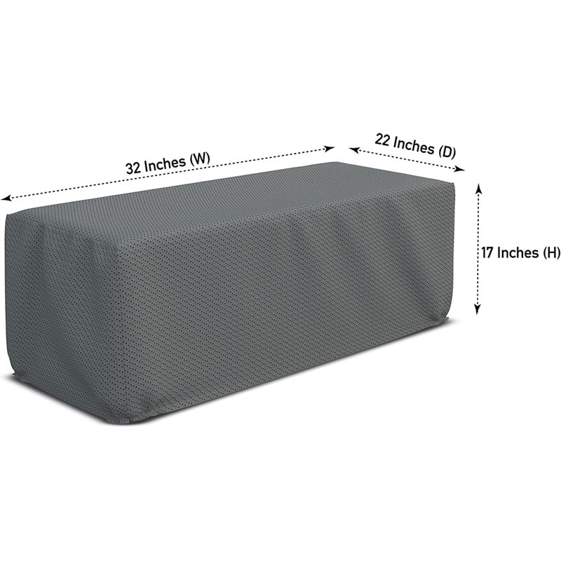 Outdoor Cover, Grey, 43.2cm H x 81.3cm W x 55.9cm D