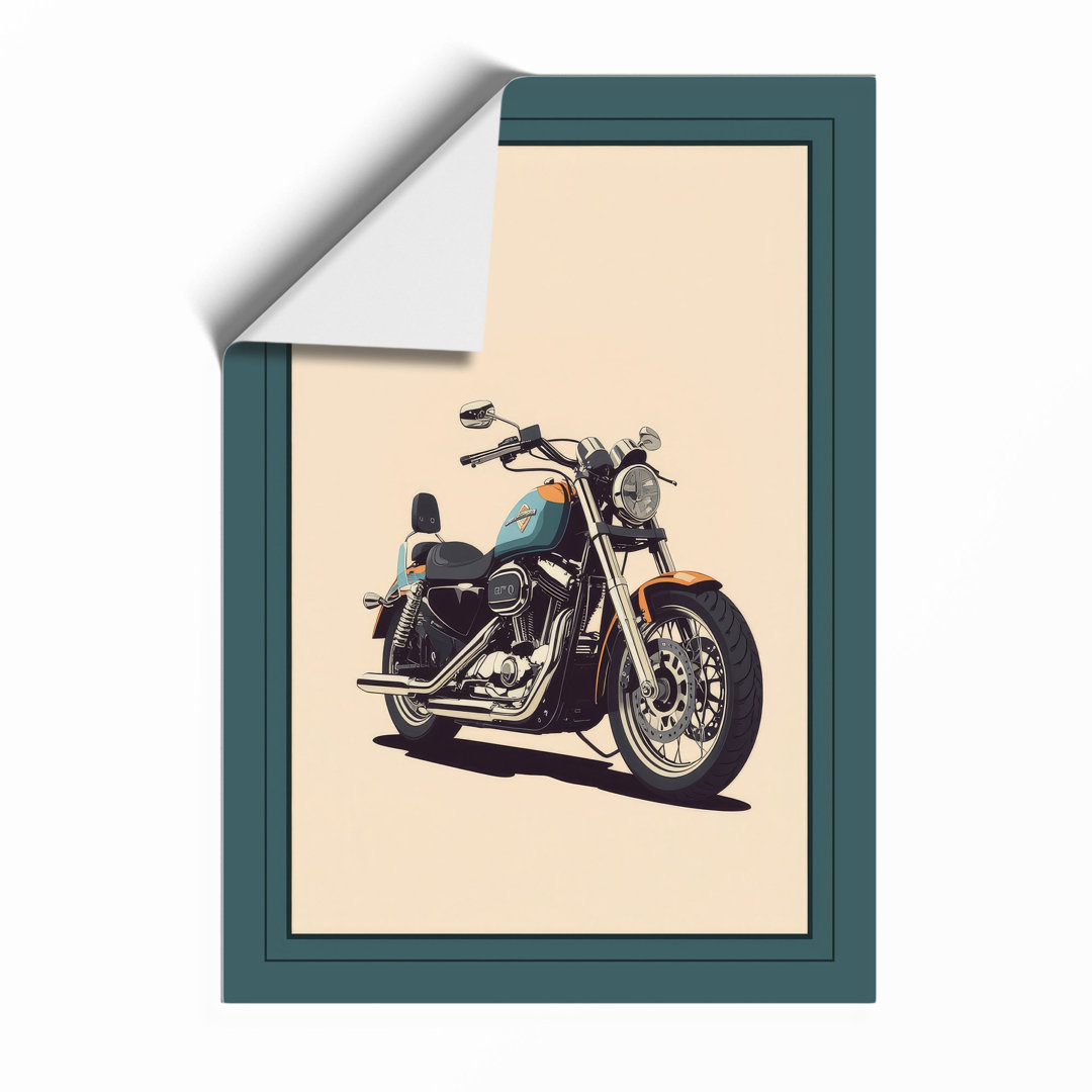 Classic Chrome Cruiser Vintage - Framed Print
